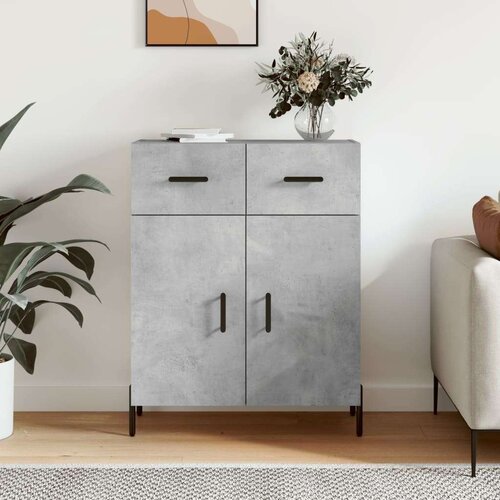  Komoda siva boja betona 69 5x34x90 cm od konstruiranog drva Cijene