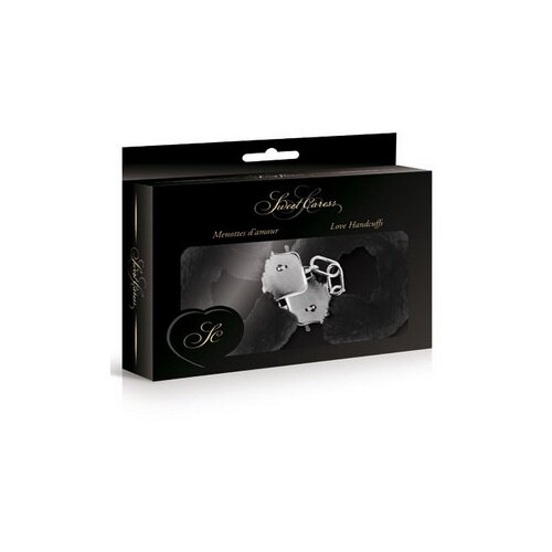  metalne lisice sa krznom | sweet caress black Cene