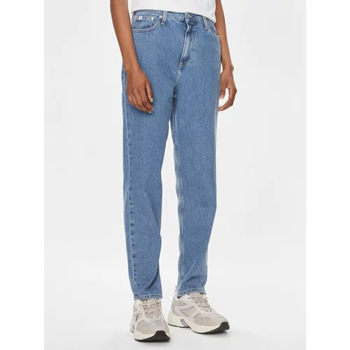 Calvin Klein Jeans Jeans hlače J20J221588 Modra Mom Fit