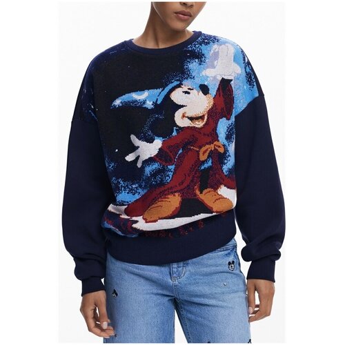 Desigual ženski plavi zip-up sweatshirt Cene