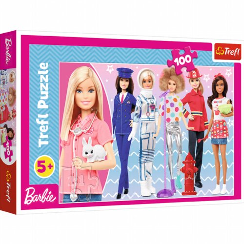 Trefl Puzzle (slagalice) Barbie Mini u salonu lepote - 100 delova Slike