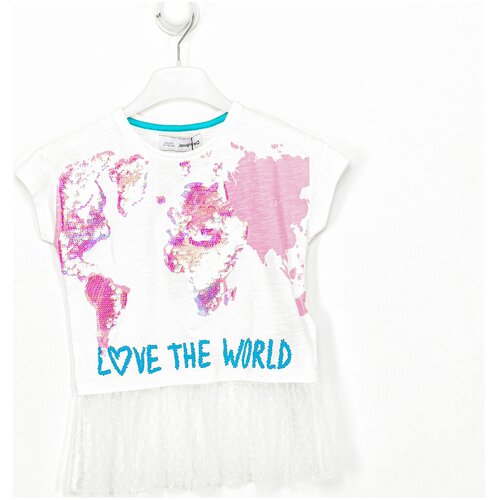 Desigual Majice s kratkimi rokavi 20SGTK23-1015 Bela Cene