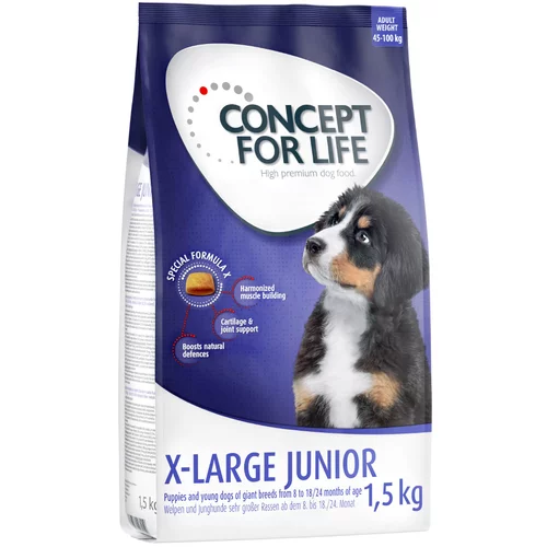 Concept for Life Snižena cijena! 1 kg / 1,5 kg hrana za pse - X-Large Junior (1,5 kg)