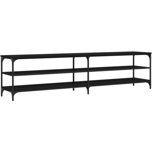 Maison Chic TV omarica - TV enota - Televizijska omarica črna 200x30x50 cm inženirski les in kovina, (21700971) Slike