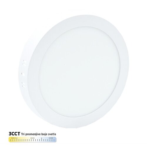 Mitea Lighting nadgradni okrugli led panel beli 18W 3000~6500K M18NO-CCT Cene