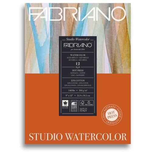 Fabriano BLOK STUDIO WATERCOLOR 22,9X30,5 300G 12L 19123002 Cijene