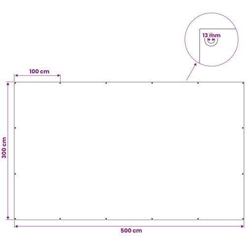  s rupama Antracit siva 3 x 5 m 180 gsm PE Slike