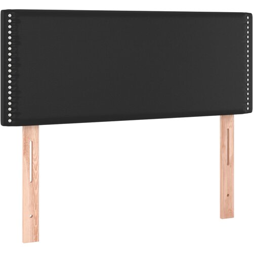  s oprugama i madracem crni 90x190 cm od umjetne kože Slike