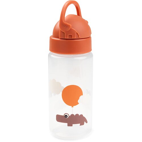 Done By Deer Bočica sa slamkom Happy clouds, Narandžasta Cene