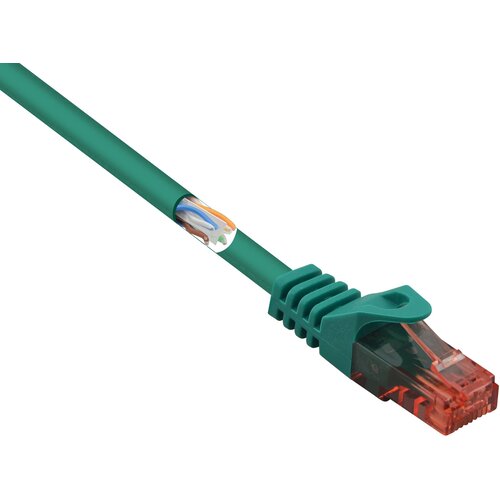 Renkforce RF-5245792 RJ45 omrežni kabel\, Patch kabel CAT 6 U/UTP 2.00 m zelena brez halogena 1 kos, (20519129) Cene