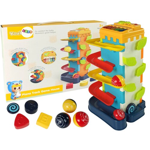  Balls slide Educational Block Sorter with a piano Cene
