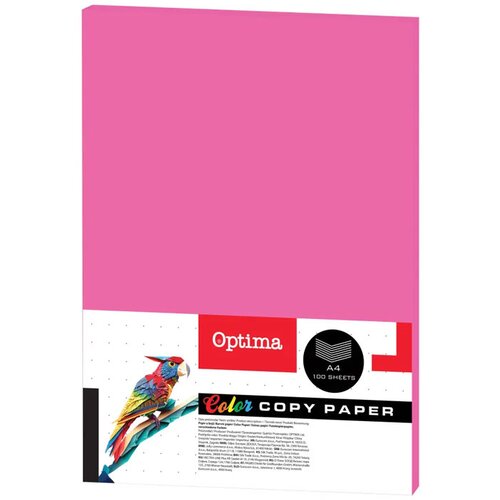 Optima Barvni fotokopirni papir A4, fluorescentna fuksija, 100 listov Cene