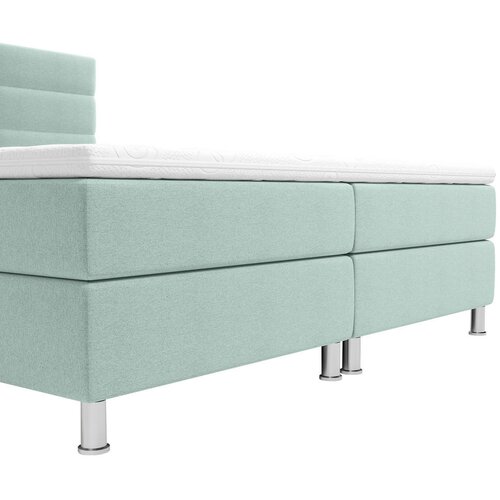 CARRYHOME POSTELJA Z VZMETNICO 160 cm x 200 cm , tekstil turkizna Slike