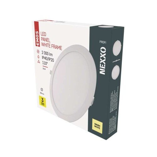  LED vgradno svetilo NEXXO, okroglo, belo, 25W, toplo bela Slike