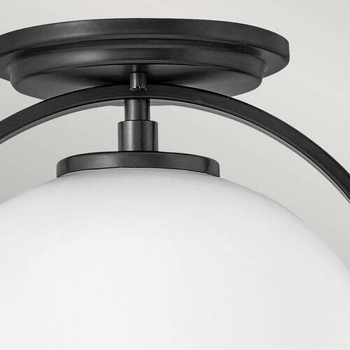 Elstead Lighting Quintiesse QN-SOMERSET-F-O-BK - Plafonsko svetlo SOMERSET 1xE27/60W/230V crna Slike