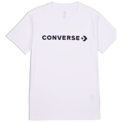 Converse Majice s kratkimi rokavi Glossy Wordmark Bela Slike