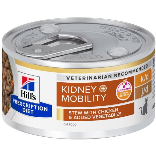 Hill&amp;rsquo;s Prescription Diet k/d + Mobility Ragu s pi&amp;scaron;čancem in dodano zelenjavo - Varčno pakiranje: 96 x 82 g Slike