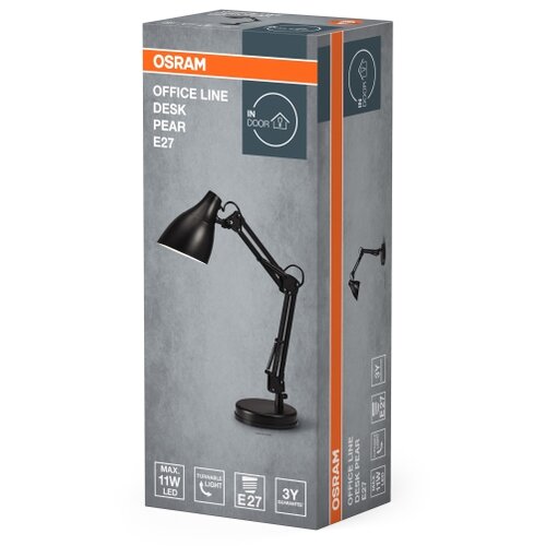 Osram Stona lampa DESK LINE 1xE27/11W/230V crna Slike