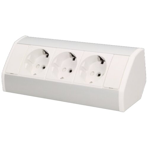 Utičnica Produžni kabel sa 3 x Schuko utičnice, ugradbena - OR-GM-9001/W-G(GS) Slike