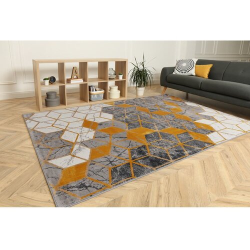 FD Oker rumena/siva preproga 80x150 cm Soft &amp;ndash; Slike