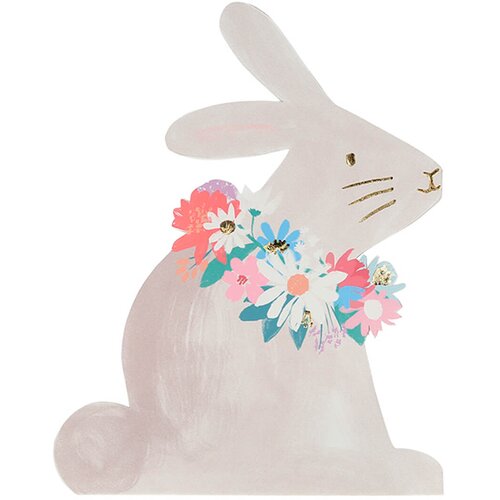 Meri Meri papirnate salvete die cut bunny (16 komada) Slike