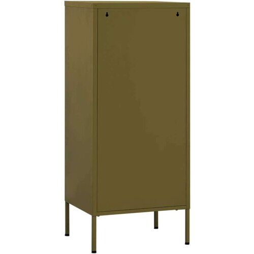 VidaXL Omara za shranjevanje olivno zelena 42,5x35x101,5 cm jeklo Slike