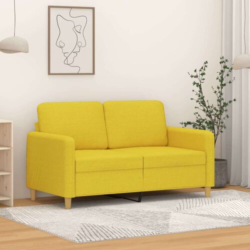  Dvosjed od tkanine svjetložuti 120 cm Slike