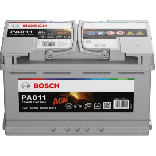 Bosch akumulator 12V 80Ah 800A AGM POWER desno+ Slike