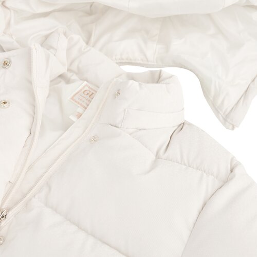 Guess Puhovke HOODED LS LONG PUFFER Bela Slike