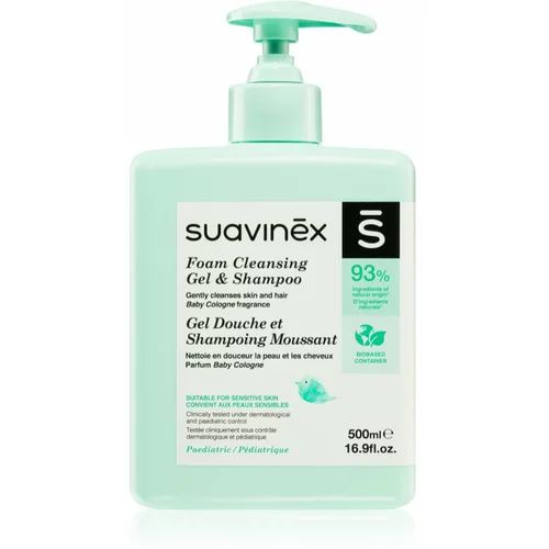Suavinex Syndet Foaming Gel-Shampoo penast šampon za otroke od rojstva Baby Cologne 500 ml