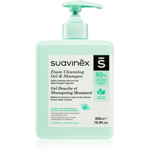 Suavinex Syndet Foaming Gel-Shampoo pjenasti &amp;scaron;ampon za djecu od rođenja Baby Cologne 500 ml Slike