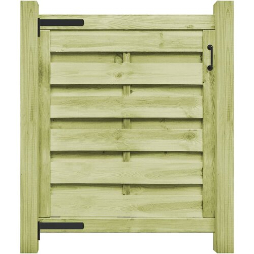 vidaXL vrtna vrata od impregnirane borovine 100 x 100 cm zelena Cijene