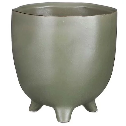  Cvetlični lonec Elly (Ø 12 x 13,5, keramika, olivno zelena)