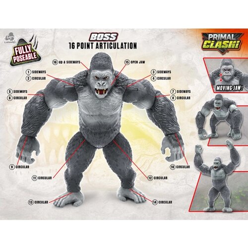 Lanard Primal Clash Boss Gorila 20 Cm Cene
