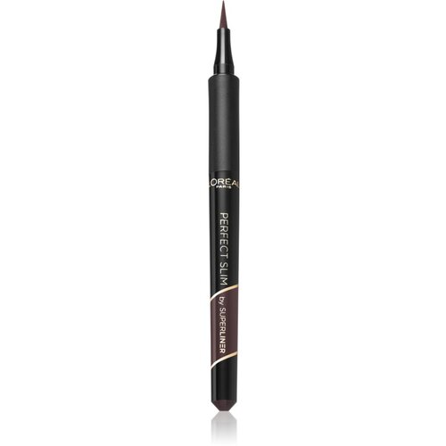 L&amp;acute;Or&amp;eacute;al Paris super liner perfect slim waterproof vodoodporna črtalo za oči za natančen nanos 0,28 g odtenek 03 brown Slike