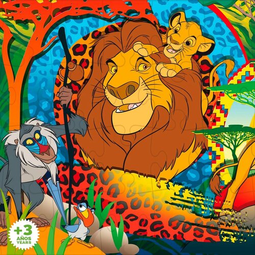  Otro&amp;scaron;ke puzzle The Lion King Dvostransko 24 Kosi 70 x 1,5 x 50 cm (12 kosov) Slike