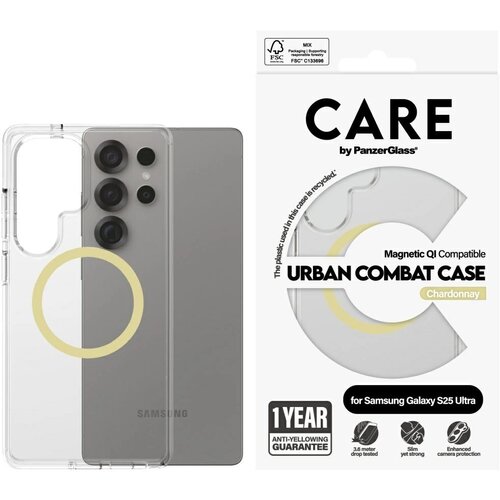 PanzerGlass ETUI FLAGSHIP URBAN COMBAT CHARDONNAY ZA SAMSUNG GALAXY S25, (5000062586) Cene
