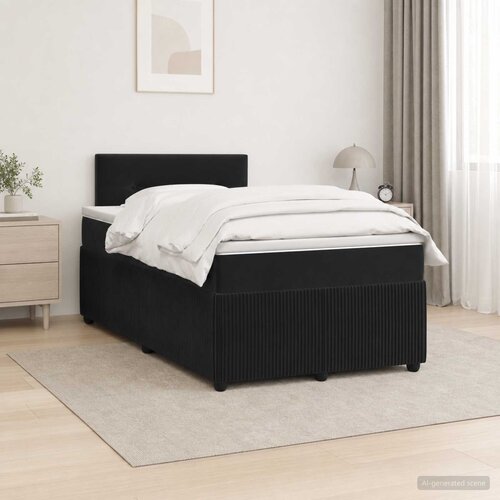  Boxspring krevet s madracem Crna 120 x 190 cm Bar&scaron;un Cijene
