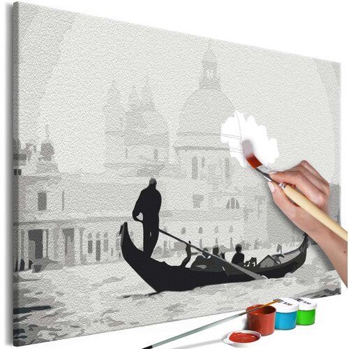  Slika za samostalno slikanje - Black and White Venice 60x40 Cijene