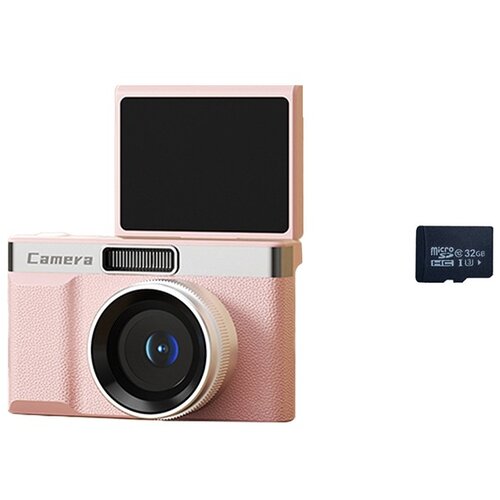INF Visoka ločljivost Dvojna leča Retro Digitalni fotoaparat s 32 GB TF kartico Pink, (5000071123) Cene
