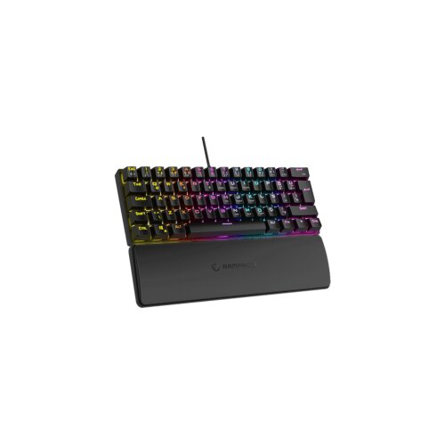  Tastatura gaming RAMPAGE PLOWER K60 Black US Layout Wrist Support Blue Switch Gaming Keyboard Cijene