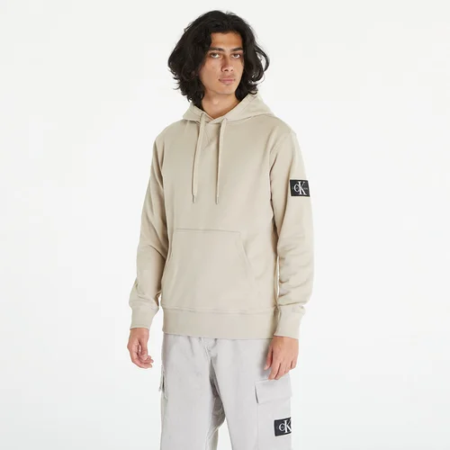 Calvin Klein Jeans Badge Hoodie Beige