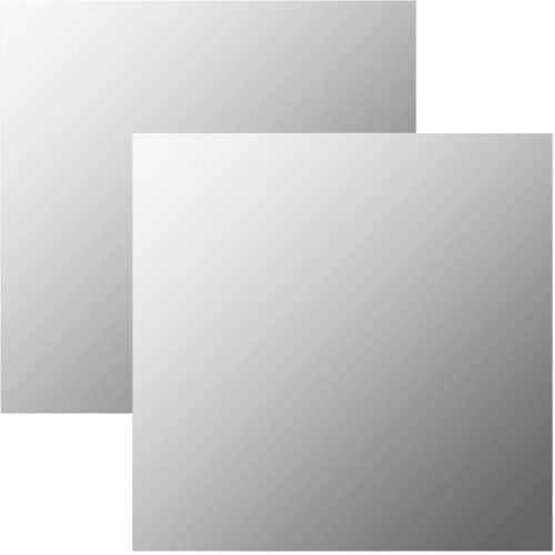  Zidna ogledala 2 kom 50 x 50 cm četvrtasta staklena Slike