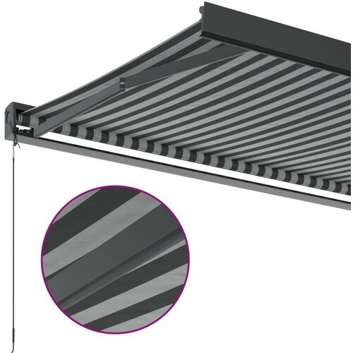 VidaXL Tenda na uvlačenje antracit i bijela 3x2 5 m tkanina i aluminij Slike
