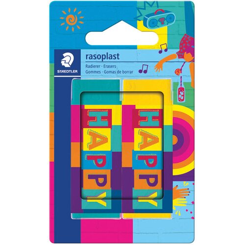 Gumica RASOPLAST B20 PK2 HAPPY STAEDTLER 526B2BK2HA BLISTER Slike