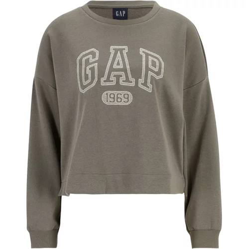 Gap Petite Sweater majica boja blata / bijela