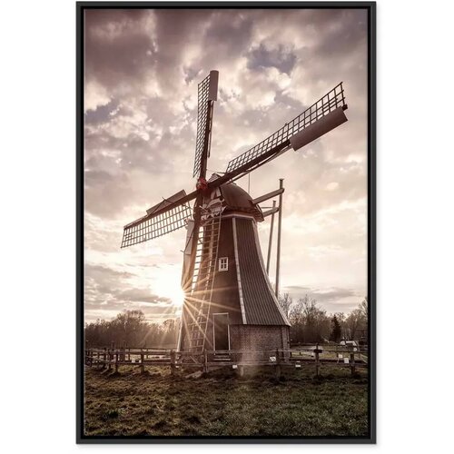  Slika - Wind of Memories (1 Part) Vertical 60x90 U crnom drvenom okviru Slike