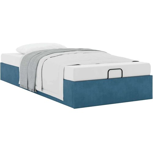VidaXL Okvir za krevet bez madraca tamnoplavi 90x190 cm bar&amp;scaron;unasti Slike