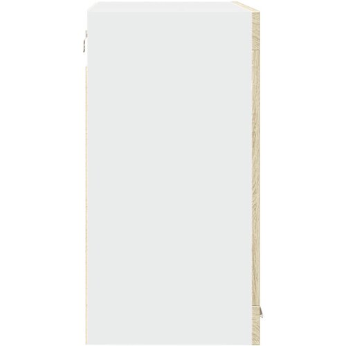  stakleni ormarić &amp;quot;Lyon&amp;quot; hrast Sonoma 80x31x60 cm Konstruirano drvo Slike