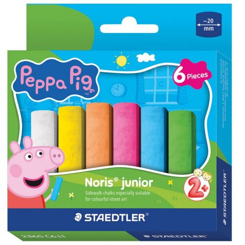  KREDA ČETVRTASTA JUMBO 6BOJA NORIS JUNIOR PEPPA PIG STAEDTLER 2365 C6 L1 Cene